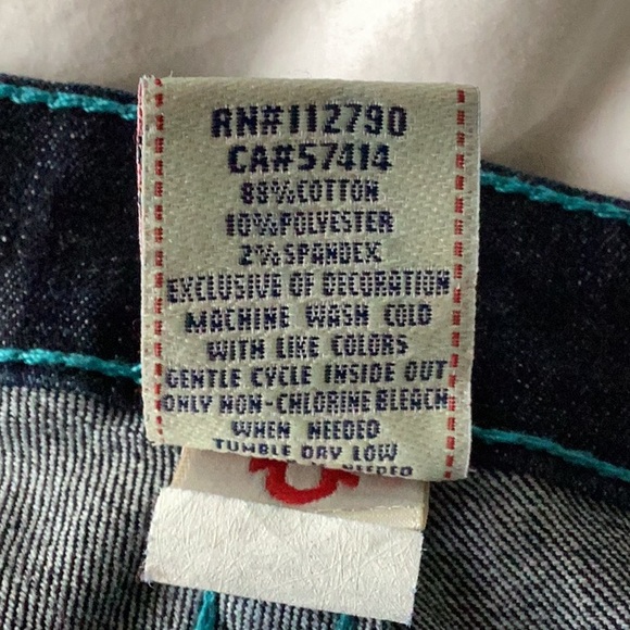 True Religion Dark Blue Skinny Jeans (Size 28) - Picture 4 of 4